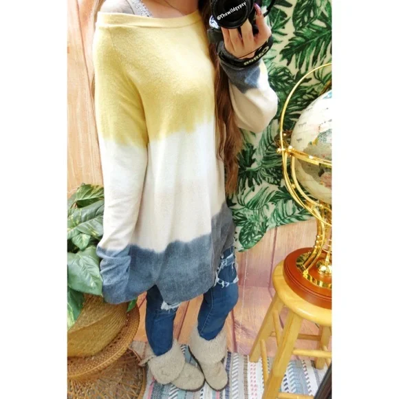 Ultra soft ombré oversized knitted sweater 🍂 - Picture 3 of 8